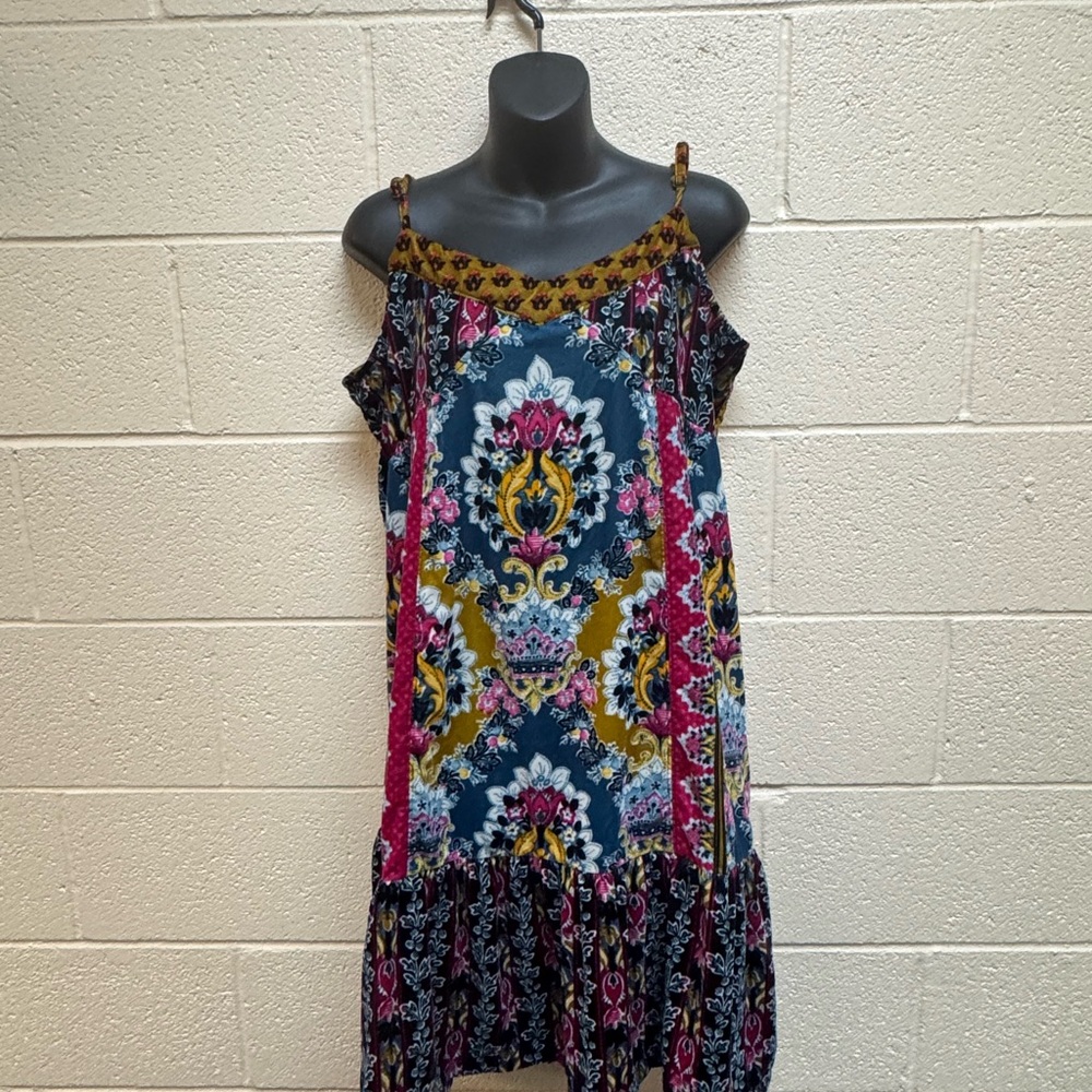 Anthropologie Multicolor Patterned Mini Dress - Picture 4 of 6